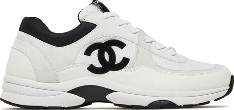 chanel sneakers heren zwart|Chanel black and white sneakers.